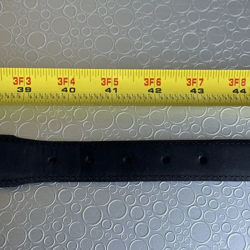 ZEP-PRO Oklahoma State Leather Concho Belt Men 42 OSU NCAA Black Tapered Western
